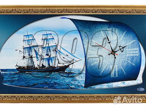 Часы Парусник (30*60 см) (16680)