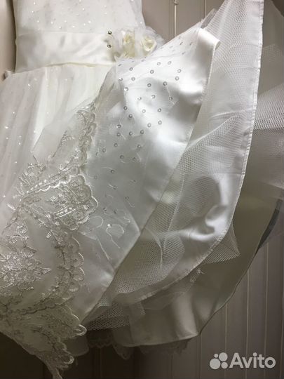 Платье нарядное для девочки Perlitta айвори