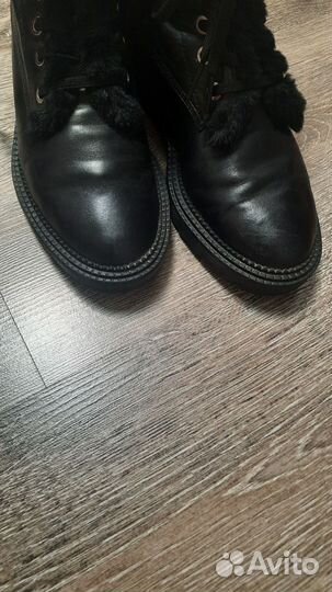 Ботинки zara кожа натуральная 36