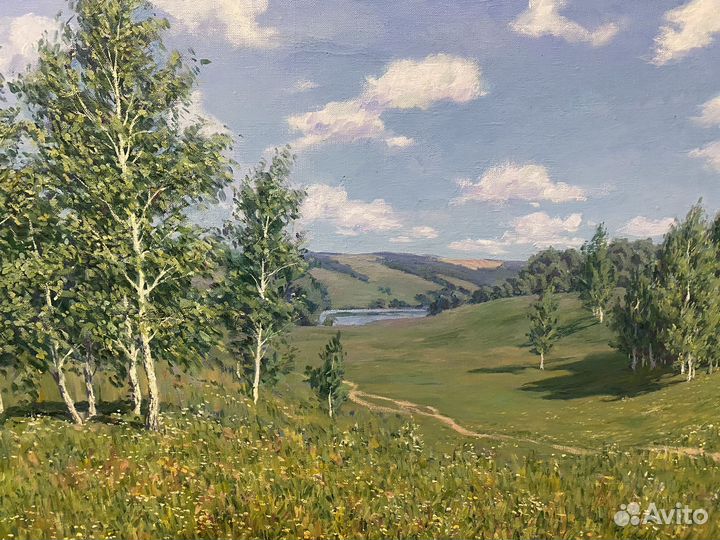 Картина маслом на холсте пейзаж