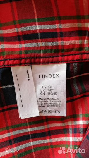 Рубашка lindex 128р