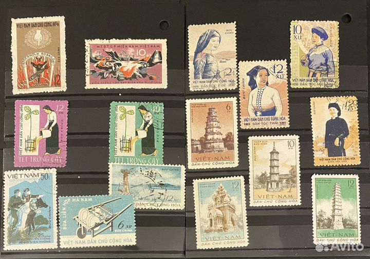 Старые Марки Вьетнам и Корея