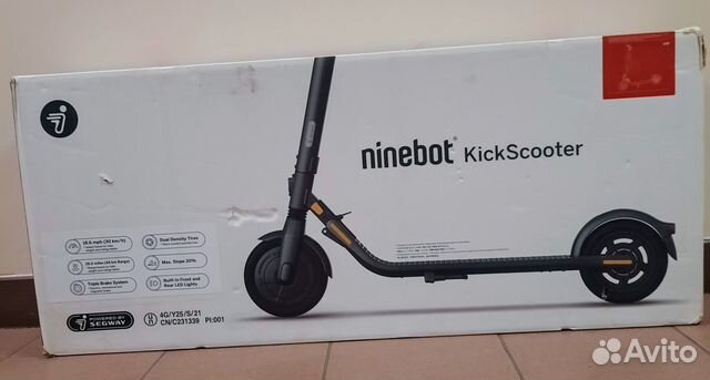 Коробка для электросамоката Ninebot Е45, Б/у купить в Москве | Авито