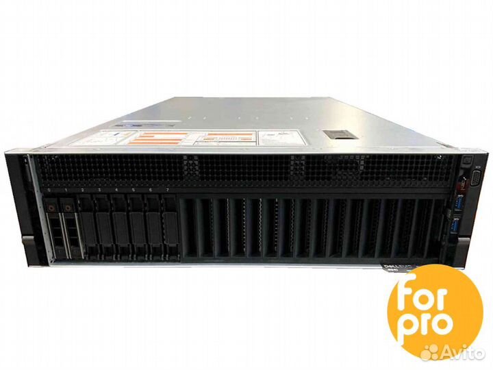 Сервер dell R940 8SFF 4x6242RGold 256GB, H730p
