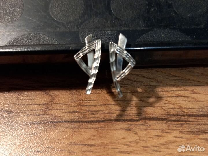 Серьги серебро