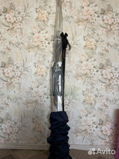 Лыжи, палки, чехол и ботинки новые