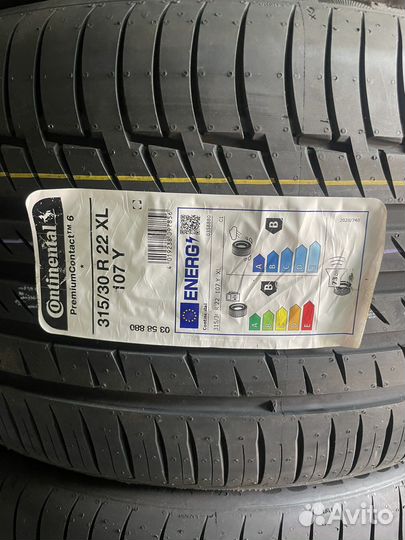 Continental PremiumContact 6 315/30 R22 и 275/35 R22 107Y