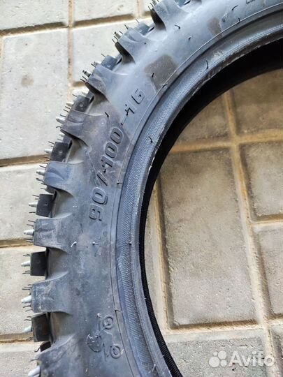 Резина 90/100/16 шипы mitas