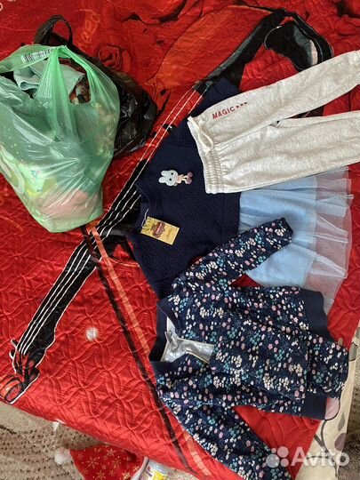 Вещи на девочку пакетом 92-98р