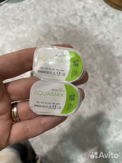 Линзы контактные -5,25