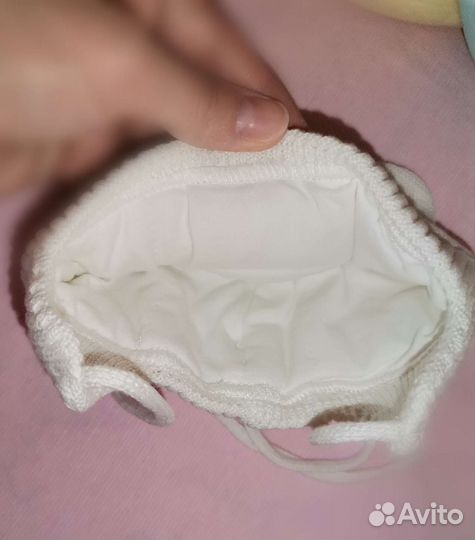 Утепленная демисезонная детская шапочка 36 р-р