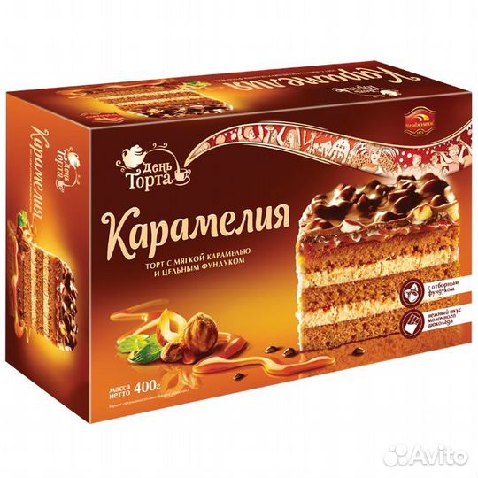 Торт День торта Карамелия 400г кбк Черёмушки
