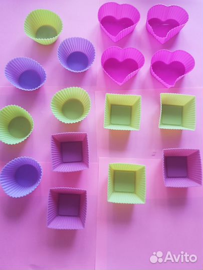 Силиконовые формы для выпечки/заморозки 16шт