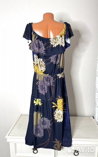 От плеча 116 см. Платье 52 р. Англия, эластичное