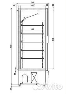 Шкаф холодильный Ариада Рапсодия R 700MSW (стеклян