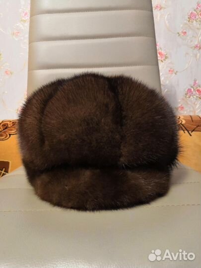 Шапка зимняя норковая женская