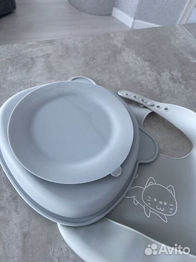 Силиконовая детская посуда