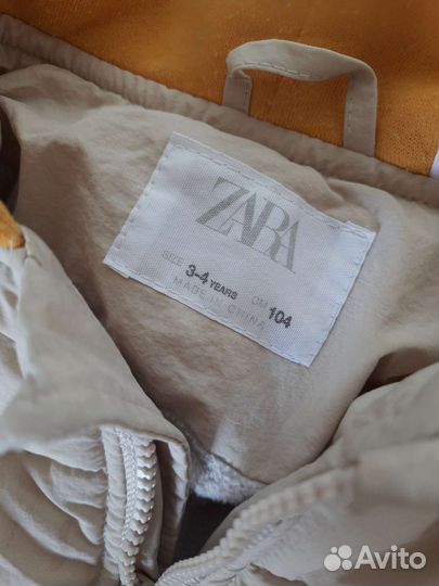 Утепленная куртка zara 104