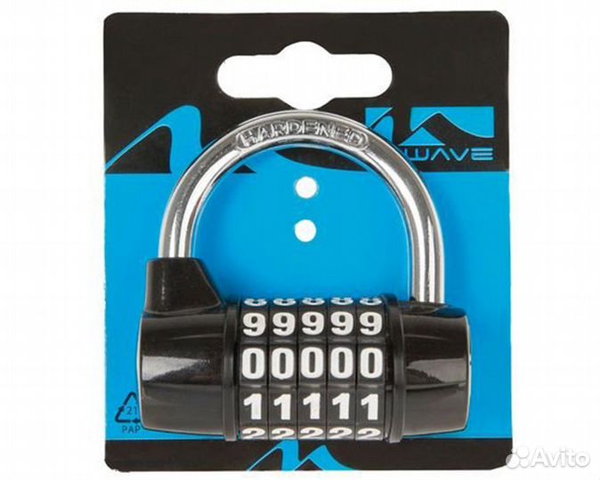 Замок навесной, кодовый, пятизначный код, индивиду