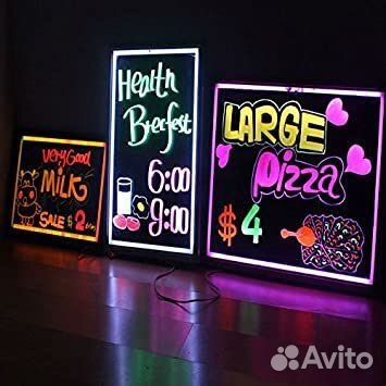 Маркеры цветные для неоновых led board досок