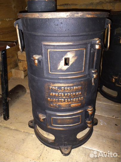Печь буржуйка чугунная СССР