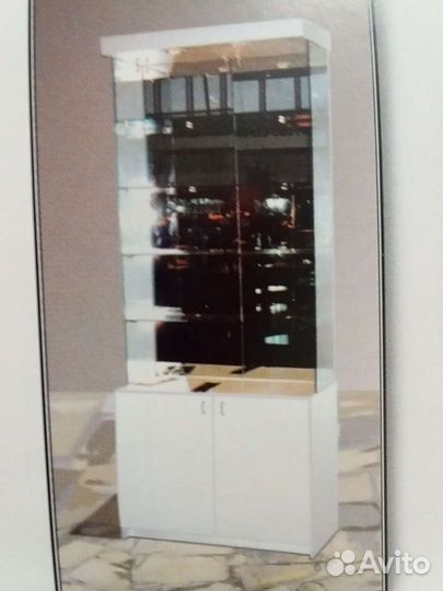 Стеллаж зеркальный