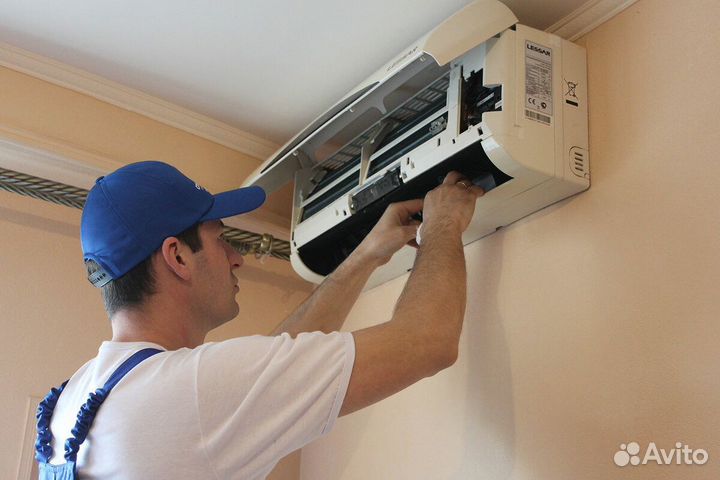 Установка сплит систем Закладка трассы