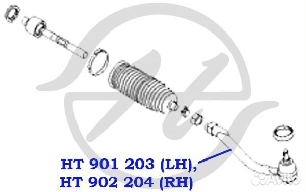 Наконечник рулевой тяги, правый