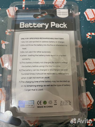 Новый аккумулятор для PSP 2000 /3000 slim