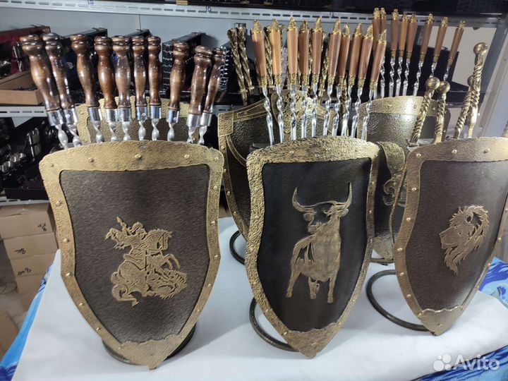 Подставка для шампуров щит орел