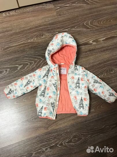 Две куртки для девочки 86
