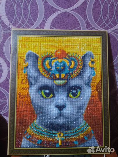 Алмазная мозаика, готовая работа