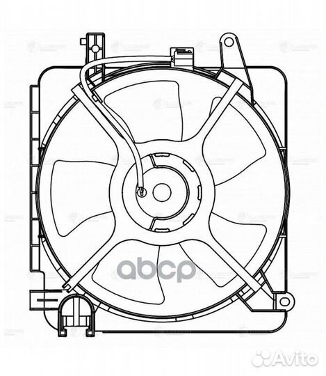 Э/вентилятор охл. для а/м Chevrolet Spark M200