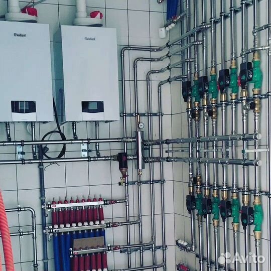 Монтаж отопления, водопровода и канализации