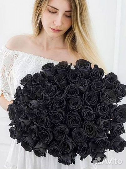 Чёрные розы Букеты доставка цветов