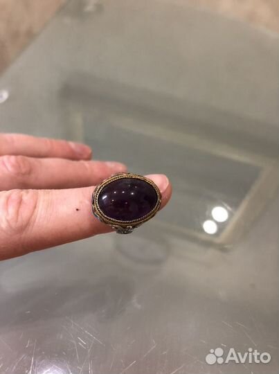 Кольцо Винтаж Эмаль