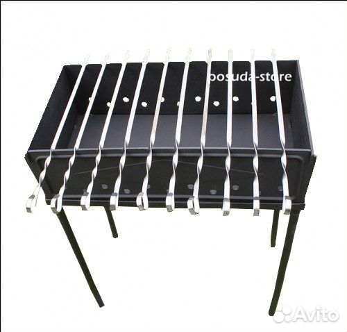 Мангал чугунный сборной с чехлом тм Ситон