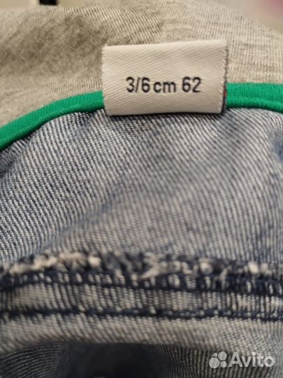 Джинсовый костюм для малыша