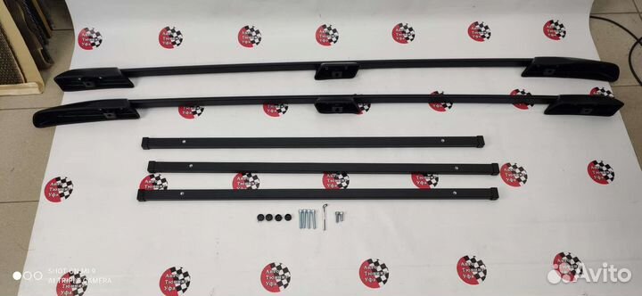 Рейлинги Лада Ларгус с поперечины