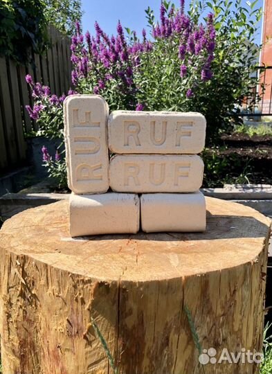 Топливные брикеты RUF из березовой пыли