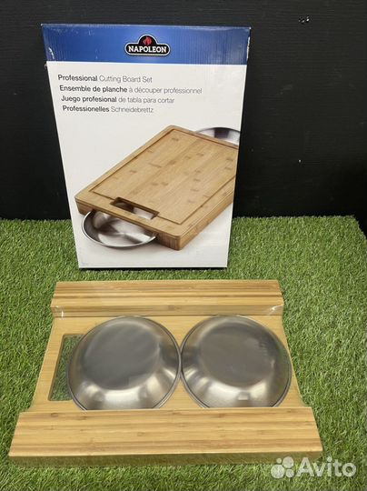 Разделочный набор napoleon PRO, доска, 2 миски