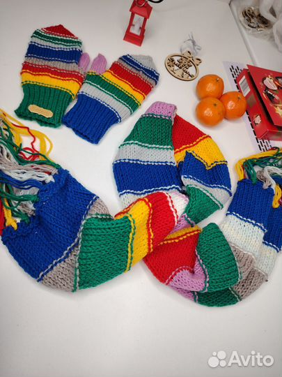 Варежки и шарф pinterest как из пинтерест