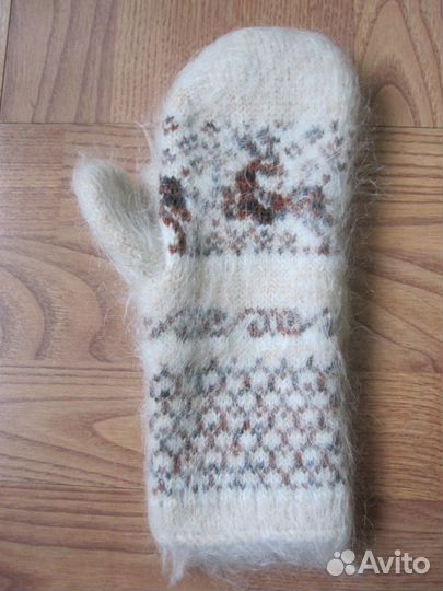 Варежки вязаные