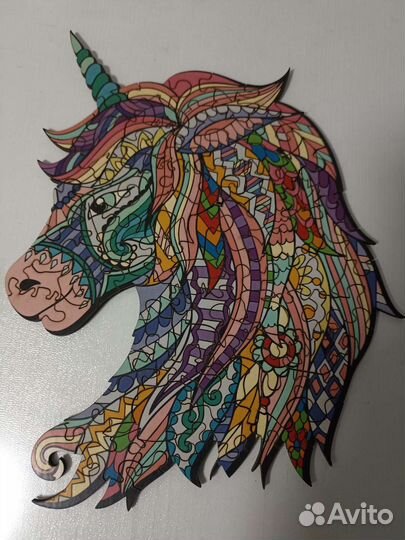 Пазл фигурный единорог 90 деталей