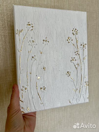 Текстурная картина Цветы