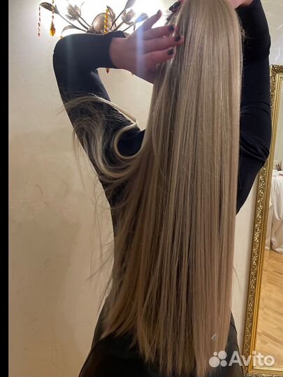 Хвост на резинке премиум, накладной хвост шиньон