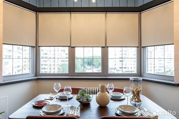 Рулонные шторы, жалюзи, римские шторы и плиссе