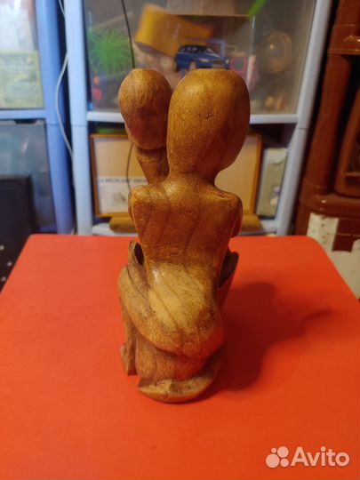 Пепельница фаллическая красное дерево 21 см