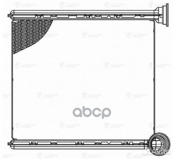 LRH 1835 радиатор отопителя VW Jetta 10 LRH18