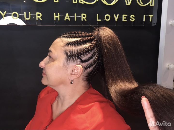 Плетение кос, косички с канекалоном